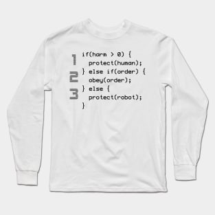 3 Laws of Robotics Long Sleeve T-Shirt